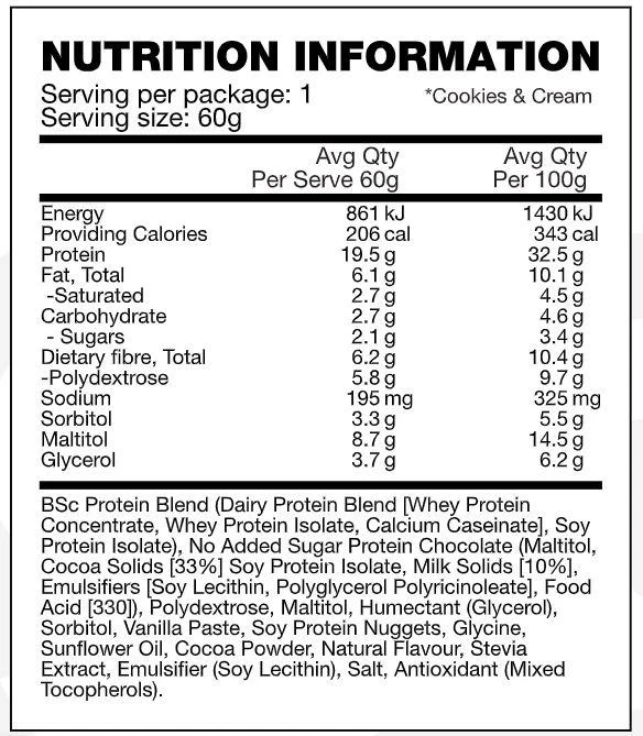 High Protein Low Carb Protein Bar by Body Science (Bsc) - Image 17