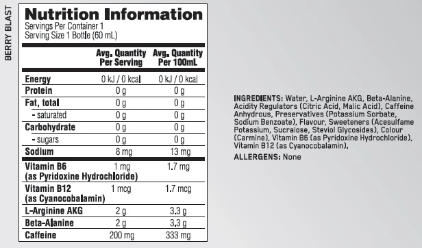 Pure Pre 200 Shot RTD by Optimum Nutrition - Image 7